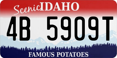 ID license plate 4B5909T