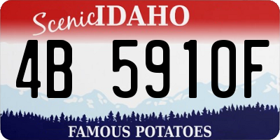 ID license plate 4B5910F