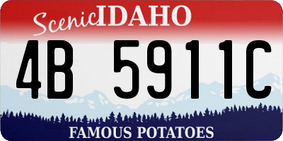 ID license plate 4B5911C