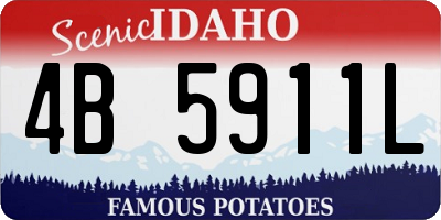 ID license plate 4B5911L