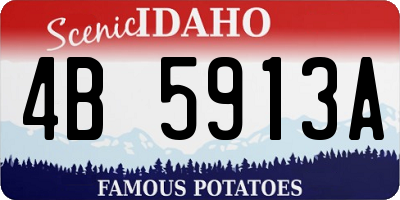 ID license plate 4B5913A