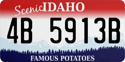 ID license plate 4B5913B