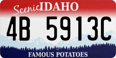ID license plate 4B5913C