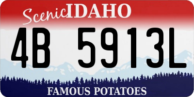 ID license plate 4B5913L