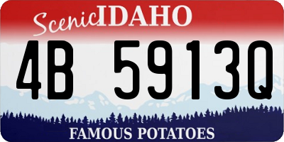 ID license plate 4B5913Q