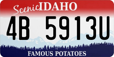 ID license plate 4B5913U
