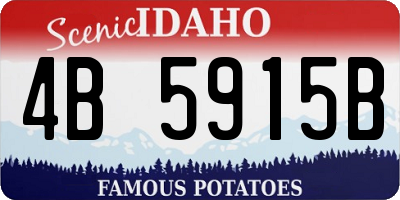 ID license plate 4B5915B