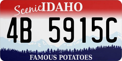 ID license plate 4B5915C