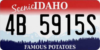 ID license plate 4B5915S
