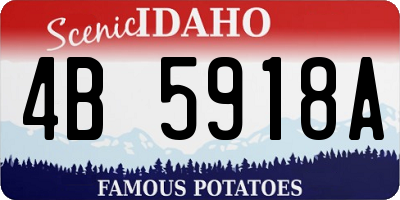 ID license plate 4B5918A