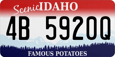 ID license plate 4B5920Q