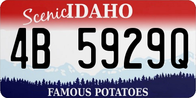 ID license plate 4B5929Q