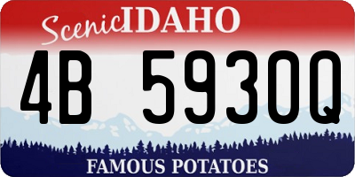 ID license plate 4B5930Q
