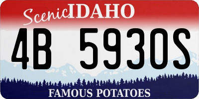ID license plate 4B5930S