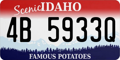 ID license plate 4B5933Q
