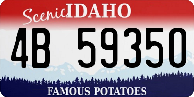 ID license plate 4B5935O