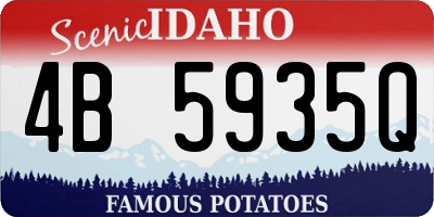 ID license plate 4B5935Q