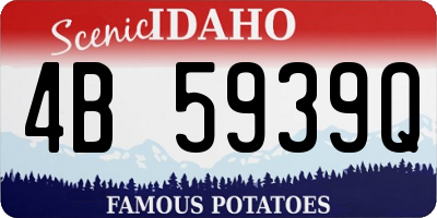 ID license plate 4B5939Q
