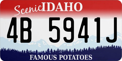 ID license plate 4B5941J