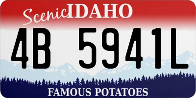 ID license plate 4B5941L