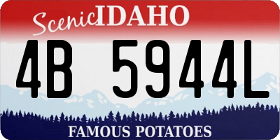 ID license plate 4B5944L