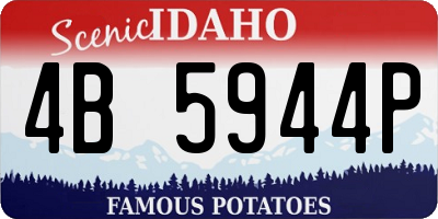 ID license plate 4B5944P