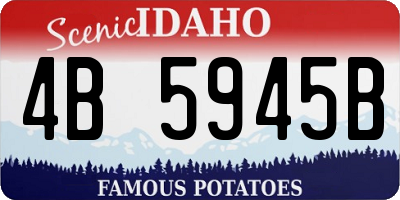ID license plate 4B5945B