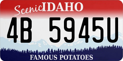 ID license plate 4B5945U