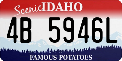 ID license plate 4B5946L