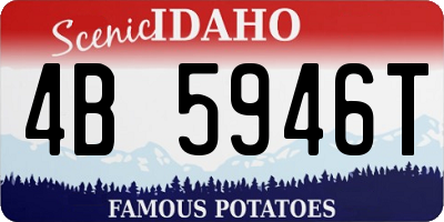 ID license plate 4B5946T