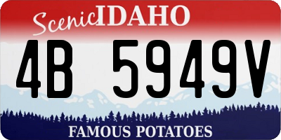 ID license plate 4B5949V