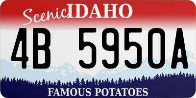 ID license plate 4B5950A