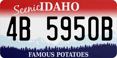 ID license plate 4B5950B