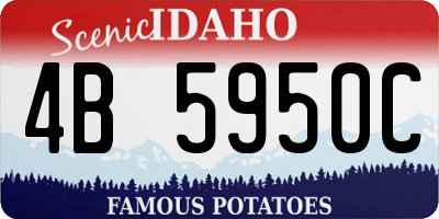 ID license plate 4B5950C