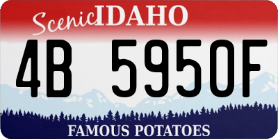 ID license plate 4B5950F