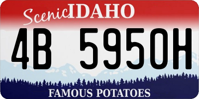 ID license plate 4B5950H
