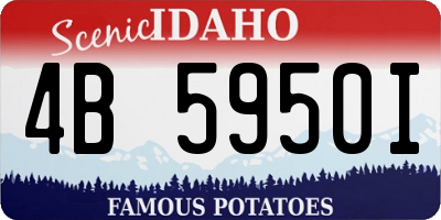 ID license plate 4B5950I