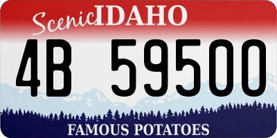 ID license plate 4B5950O