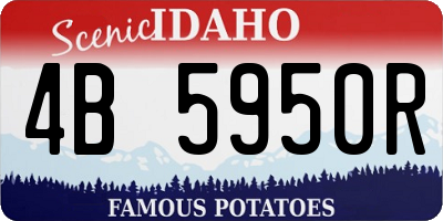 ID license plate 4B5950R
