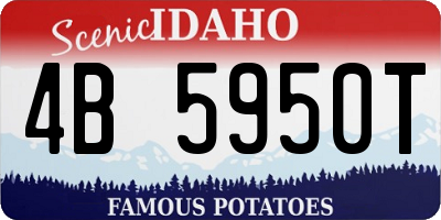 ID license plate 4B5950T