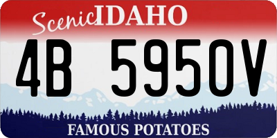 ID license plate 4B5950V
