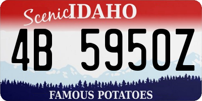 ID license plate 4B5950Z
