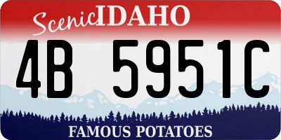 ID license plate 4B5951C