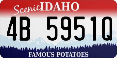 ID license plate 4B5951Q