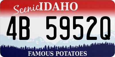 ID license plate 4B5952Q