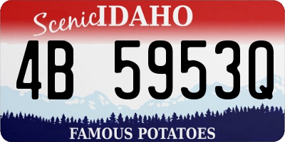 ID license plate 4B5953Q