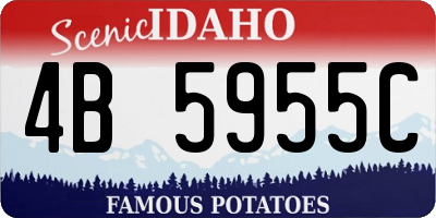 ID license plate 4B5955C