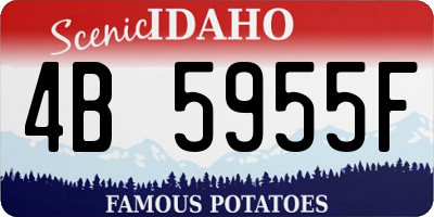 ID license plate 4B5955F