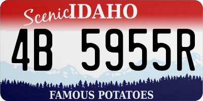 ID license plate 4B5955R