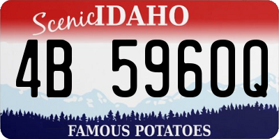 ID license plate 4B5960Q